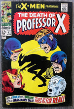 Load image into Gallery viewer, X-MEN #42 (MARVEL,1968) "Death" of Professor X. Origin of Cyclops