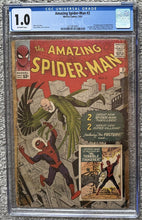 Load image into Gallery viewer, CGC 1.0 THE AMAZING SPIDER-MAN #2 (MARVEL,1963) 1ST VULTURE SILVER AGE