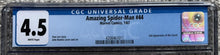 Load image into Gallery viewer, CGC 4.5 THE AMAZING SPIDER-MAN #44 (MARVEL,1967) 2ND APP OF THE LIZARD