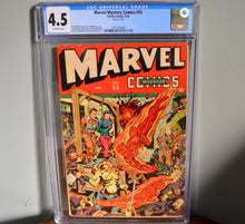 Load image into Gallery viewer, Marvel Mystery Comics #55 (Timely, 1944) Alex Schomburg Human Torch Bondage Cover