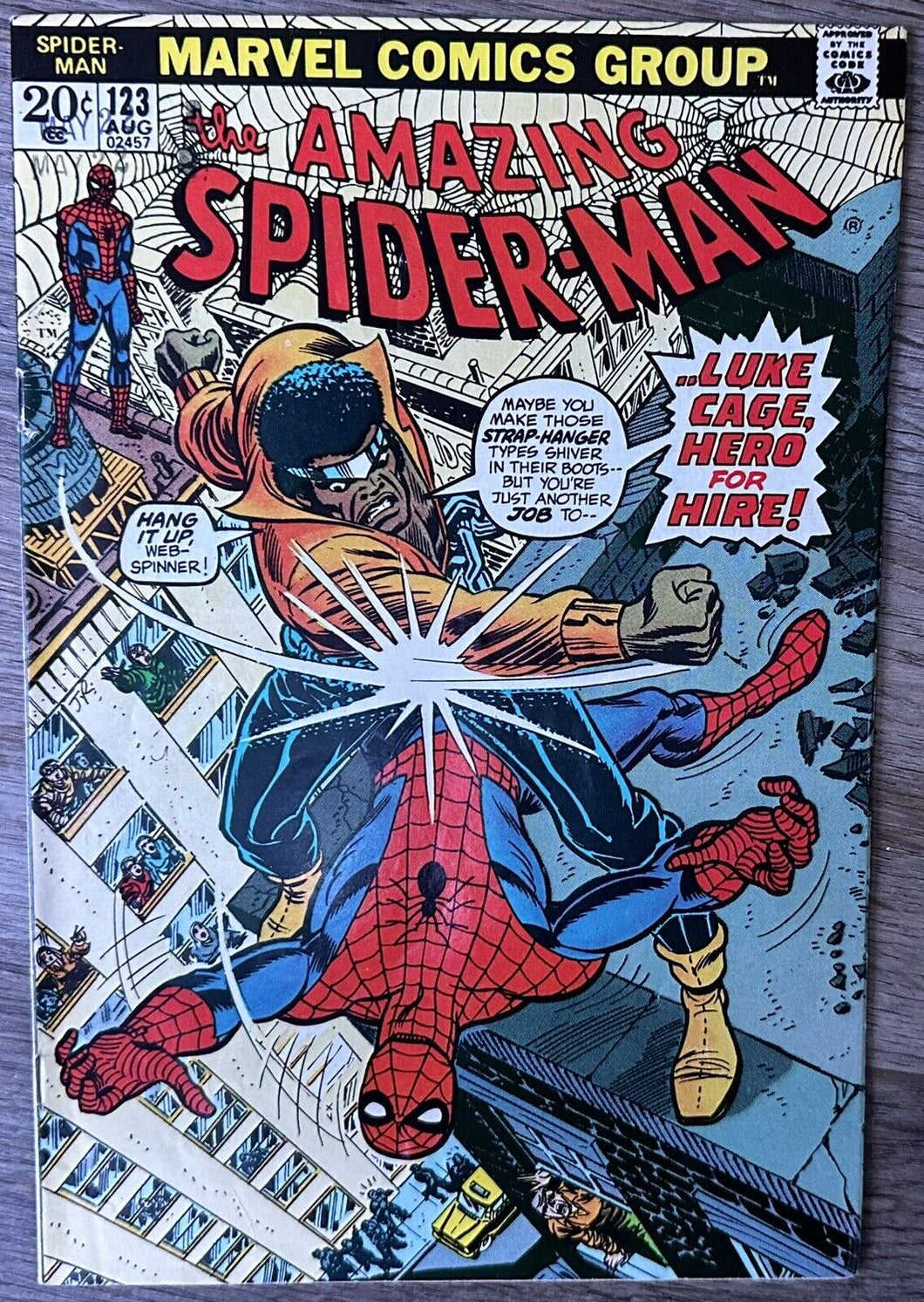 THE AMAZING SPIDER-MAN #123 (MARVEL,1973) FUNERAL OF GWEN STACY BRONZE