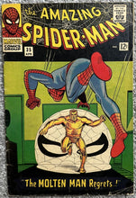 Load image into Gallery viewer, THE AMAZING SPIDER-MAN #35 (MARVEL,1966)  2nd appearance of the Molten Man.

