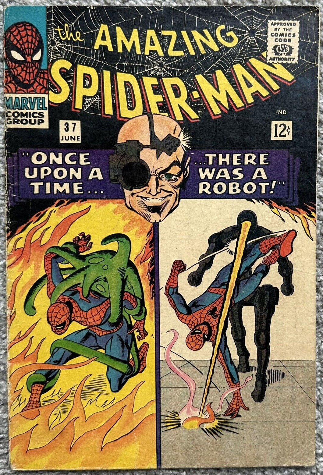 THE AMAZING SPIDER-MAN #37 (MARVEL,1966) 1st Norman Osborn