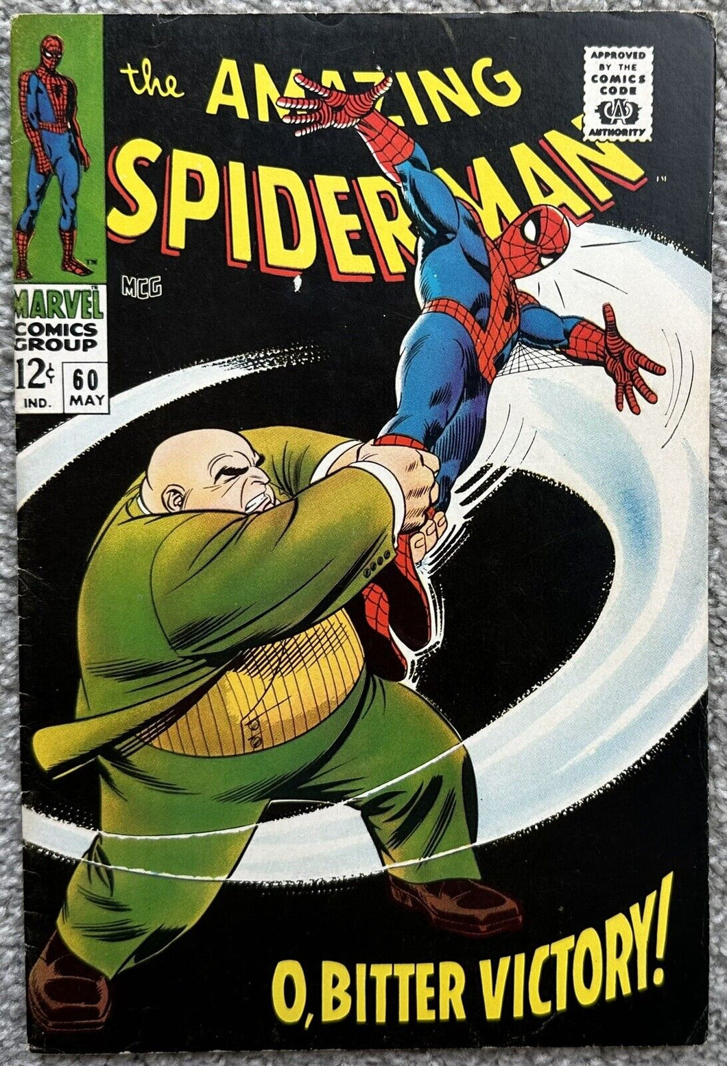 THE AMAZING SPIDER-MAN #60 (MARVEL,1968) Kingpin appearance.