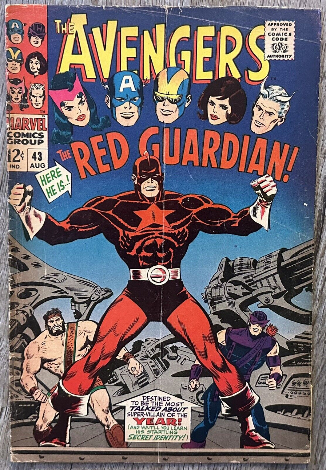 AVENGERS #43 (MARVEL,1967) 1ST RED GUARDIAN APPEARANCE