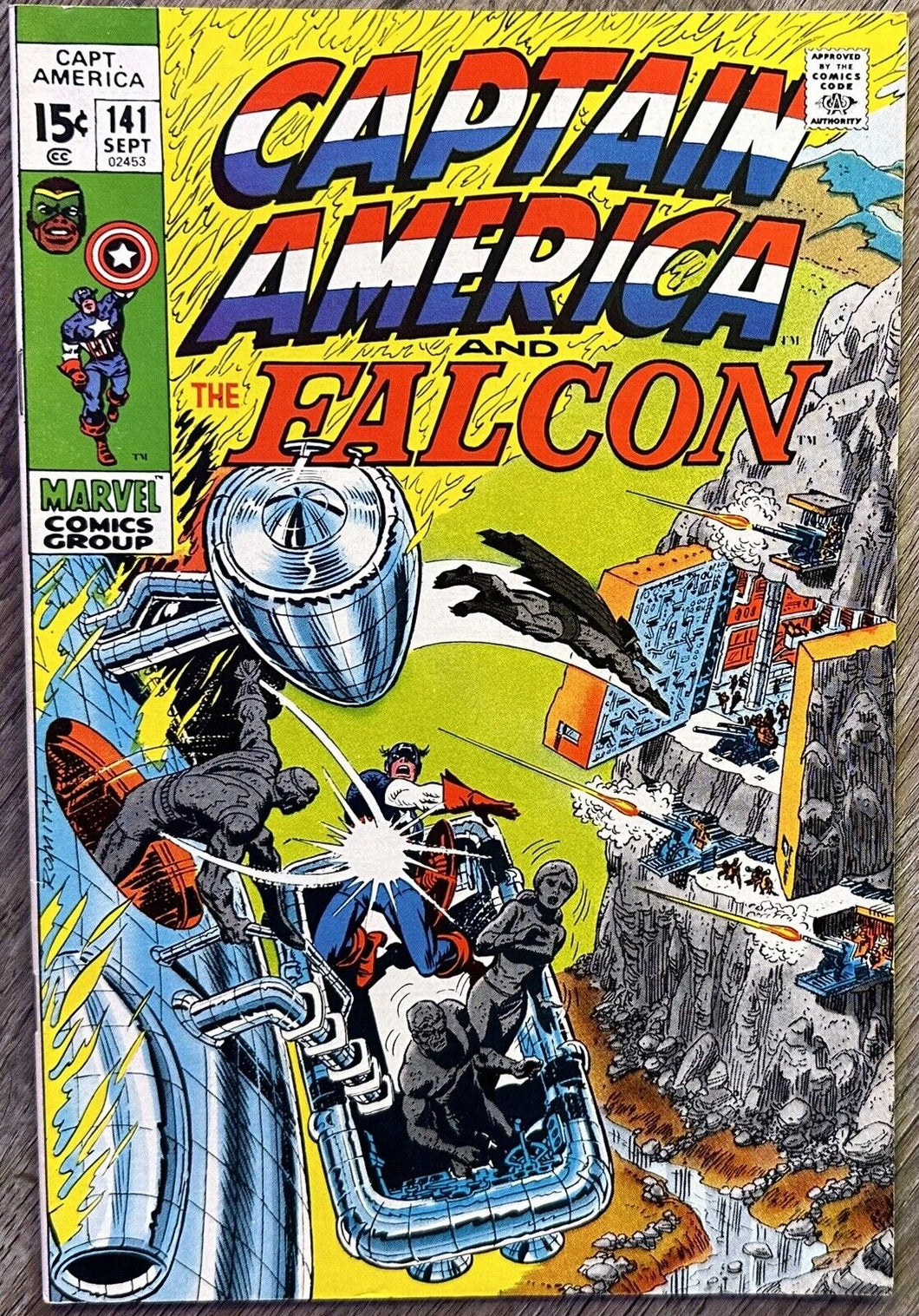 CAPTAIN AMERICA #141 (MARVEL,1971) Last Captain America story by Stan Lee
