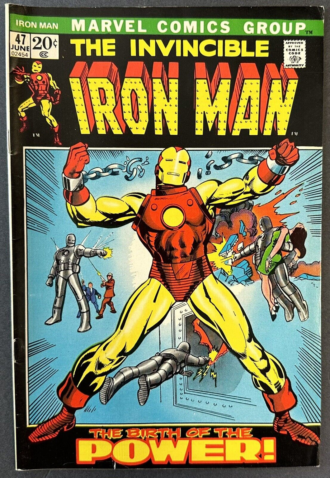 IRON MAN #47 (MARVEL,1972) ORIGIN OF IRON MAN RETOLD