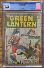 Load image into Gallery viewer, CGC 1.5 GREEN LANTERN #1 (DC,1960) 1ST GUARDIANS OF THE UNIVERSE!

