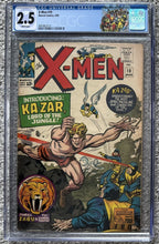 Load image into Gallery viewer, CGC 2.5 X-MEN #10 (MARVEL,1965) 1ST SILVER AGE KA-ZAR APPEARANCE
