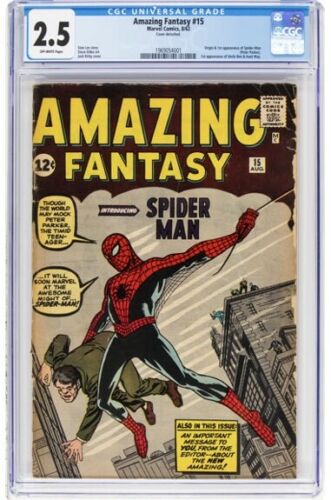 CGC 2.5 Amazing Fantasy #15 (Marvel, 1962) Off-white pages
