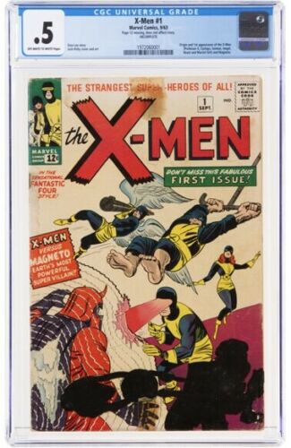 CGC .5 X-Men #1 (Marvel,1963) Origin & 1st appearance of the X-Men Free Shipping